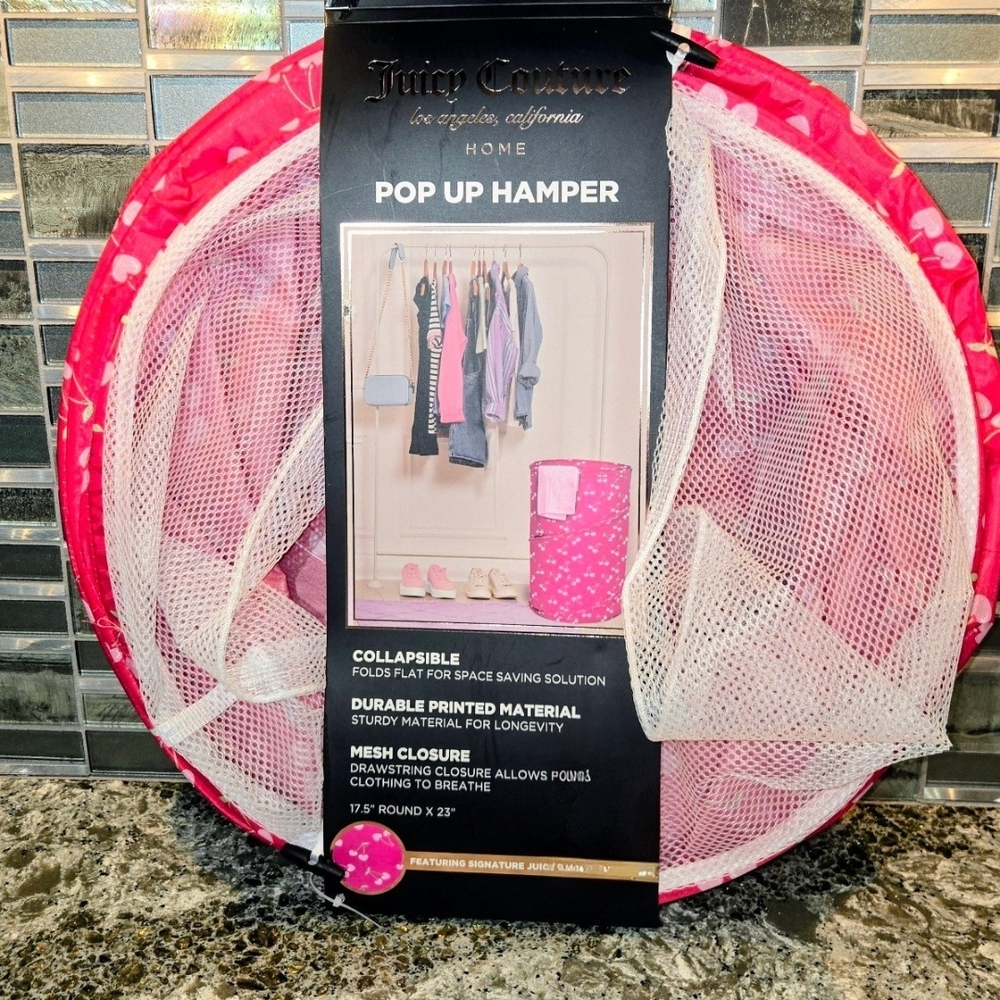 Juicy Couture Pink Cherry Pop-Up Hamper - Picture 3 of 3
